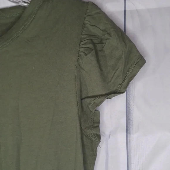 Time and Tru Olive Green Short Sleeve Dress - Picture 4 of 7